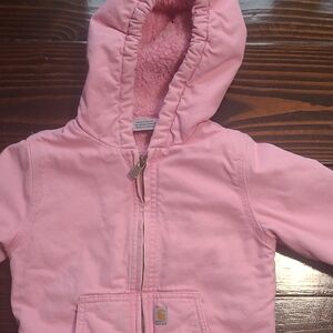 Carhartt Pink Hooded Sherpa Jacket